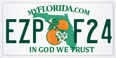 FL license plate EZPF24