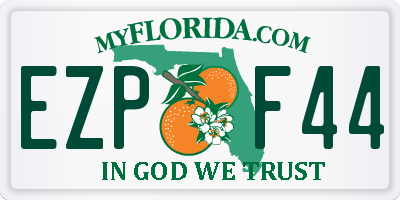 FL license plate EZPF44