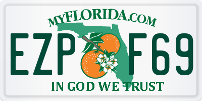 FL license plate EZPF69