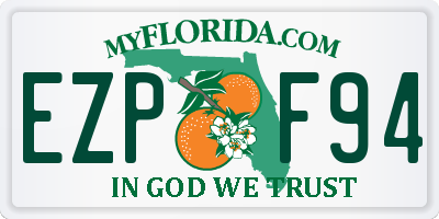 FL license plate EZPF94