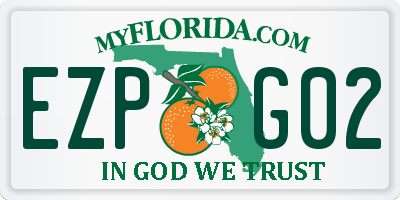 FL license plate EZPG02