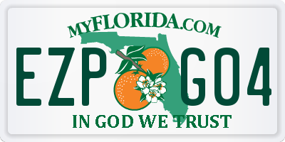 FL license plate EZPG04