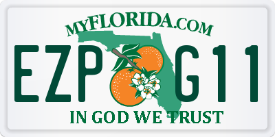 FL license plate EZPG11