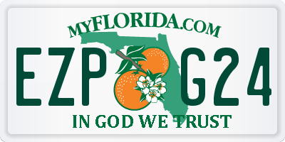 FL license plate EZPG24