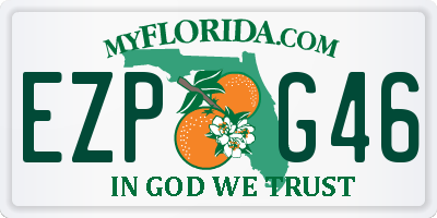 FL license plate EZPG46