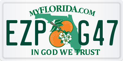 FL license plate EZPG47