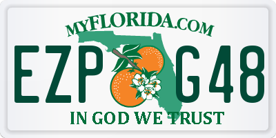 FL license plate EZPG48