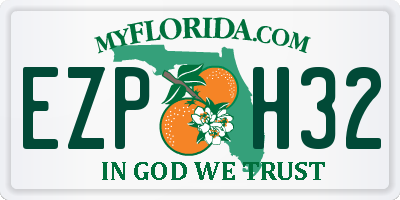 FL license plate EZPH32
