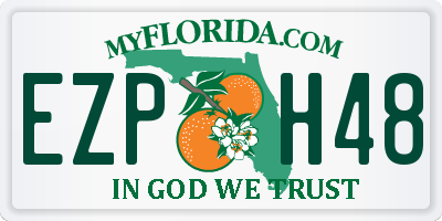 FL license plate EZPH48