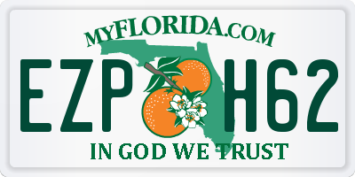 FL license plate EZPH62