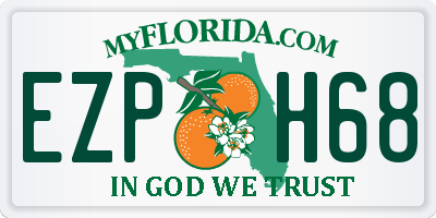 FL license plate EZPH68