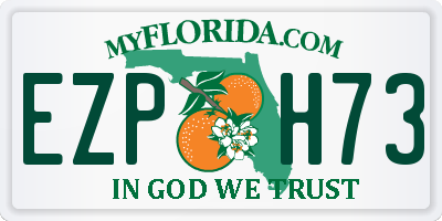 FL license plate EZPH73
