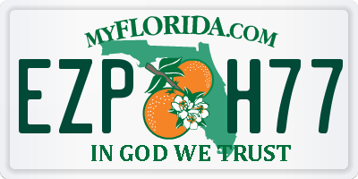 FL license plate EZPH77