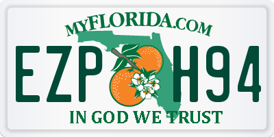 FL license plate EZPH94