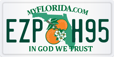 FL license plate EZPH95