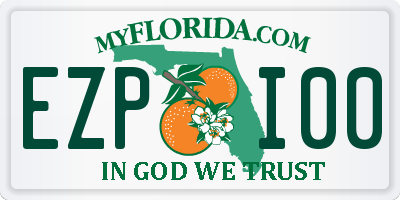 FL license plate EZPI00