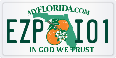 FL license plate EZPI01