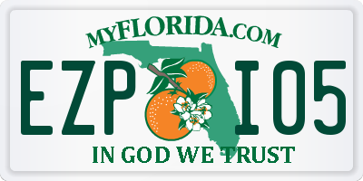 FL license plate EZPI05