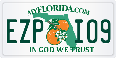 FL license plate EZPI09