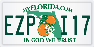 FL license plate EZPI17