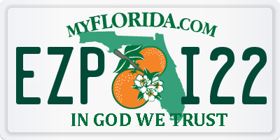 FL license plate EZPI22