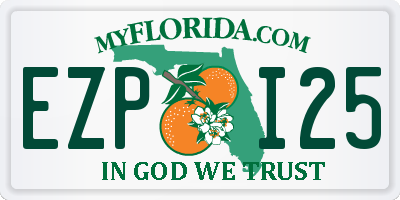 FL license plate EZPI25