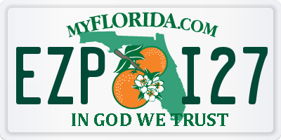 FL license plate EZPI27