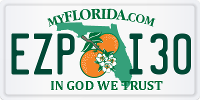 FL license plate EZPI30