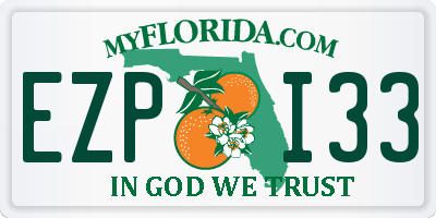 FL license plate EZPI33