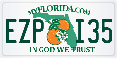 FL license plate EZPI35