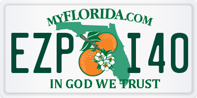 FL license plate EZPI40