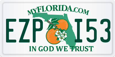 FL license plate EZPI53