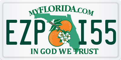FL license plate EZPI55