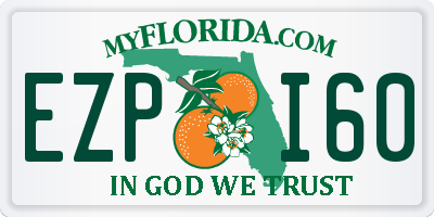 FL license plate EZPI60