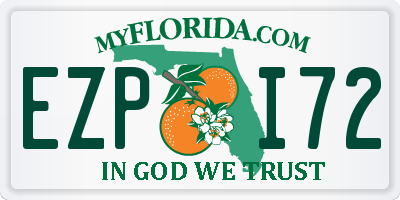 FL license plate EZPI72