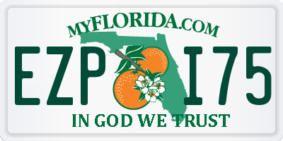 FL license plate EZPI75