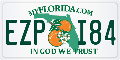 FL license plate EZPI84