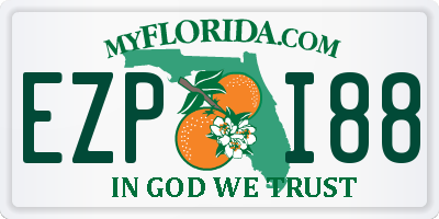 FL license plate EZPI88