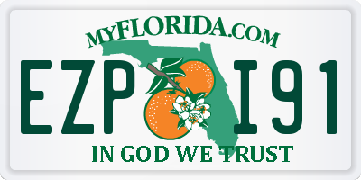 FL license plate EZPI91