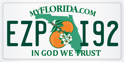 FL license plate EZPI92