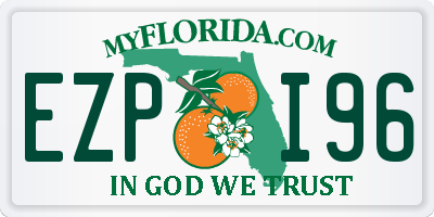 FL license plate EZPI96