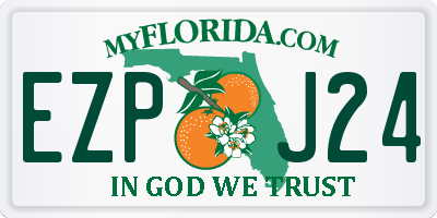 FL license plate EZPJ24