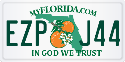 FL license plate EZPJ44