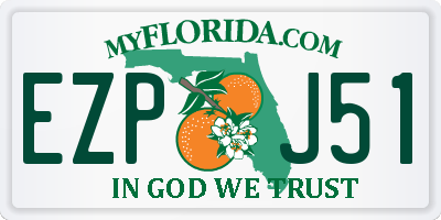 FL license plate EZPJ51