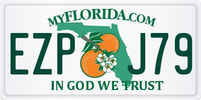 FL license plate EZPJ79
