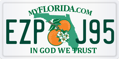 FL license plate EZPJ95