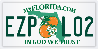 FL license plate EZPL02