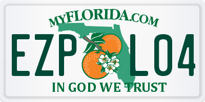 FL license plate EZPL04