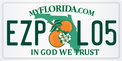 FL license plate EZPL05