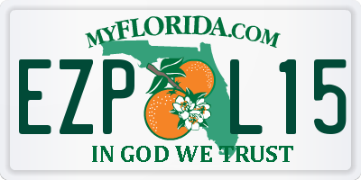 FL license plate EZPL15